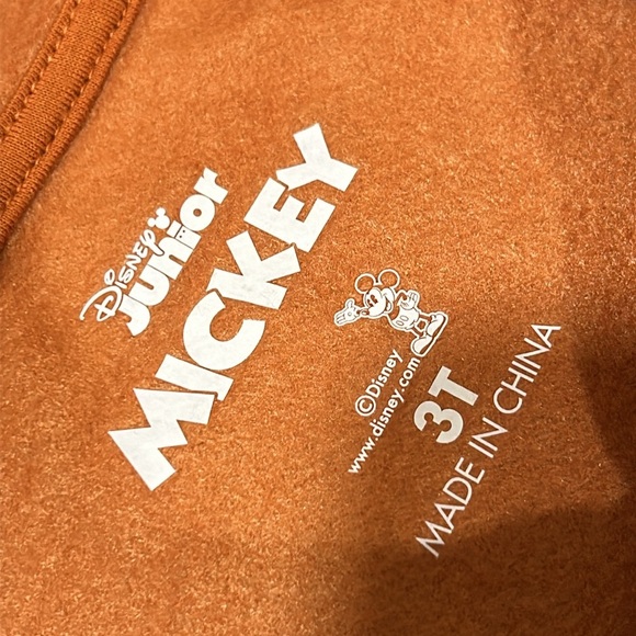 Kids Orange Mickey Mouse Hoodie - Picture 3 of 5